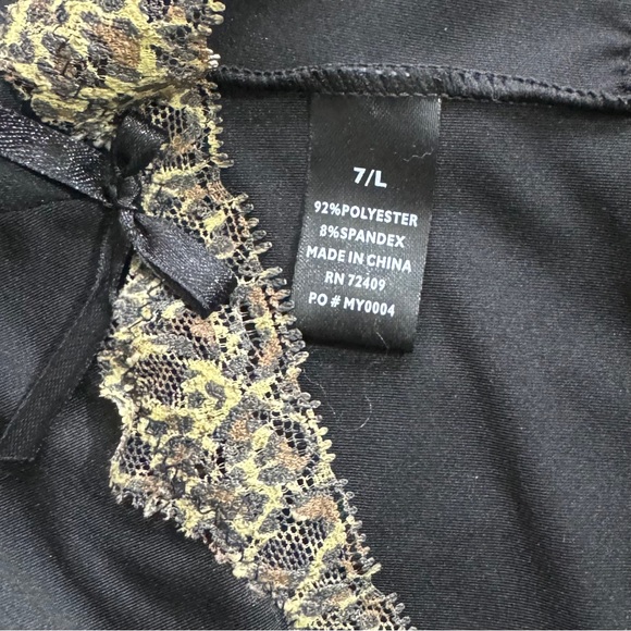NWOT -Women’s Black Bra & Panty Set -Besima -Cheetah Print Edging -Sizes 34B & 7 - Picture 11 of 12